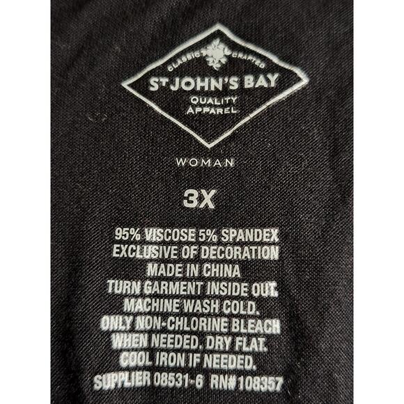 Women's Plus Size St Johns Bay Black Dress Size 3X - Picture 6 of 8